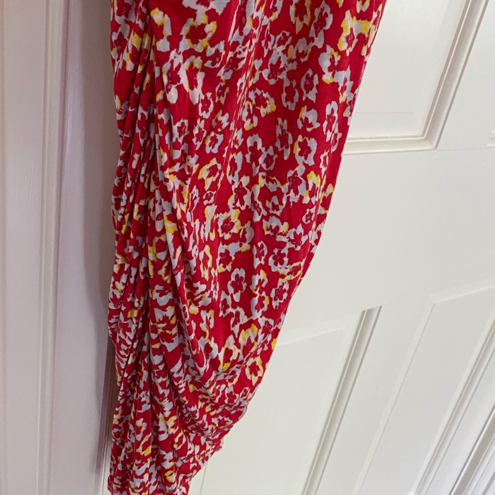 Rachel Rachel Roy stretchy red floral midi dress - Picture 3 of 5